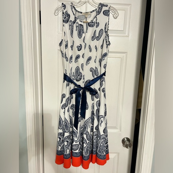 Haani Sleeveless Women’s 1X Keyhole Neck Sleeveless Design Dress Classy Dress - Picture 2 of 5